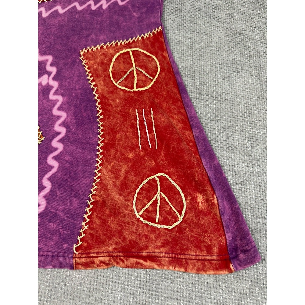 Rising International Dress M/L Boho Artsy Embroidered Whimsical Hippie Read - Picture 8 of 12